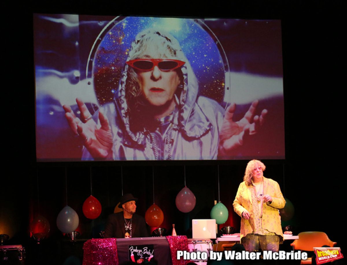 Andrae Alexander and Allee Willis perform 'Ba-de-ya Baby! Or: How I Learned to Love Theatre' for La Mama's 55th Anniversary Gala at La Mama on November 10, 2016 in New York City. at 