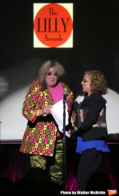 Allee Willis and Marsha Norman performing at The Lilly Awards Broadway Cabaret'   at  Photo