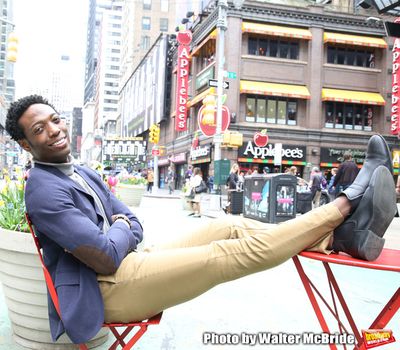 Johnny Brantley during hi Broadway debut in "Beetlejuice" photo shoot at the Winter G Photo