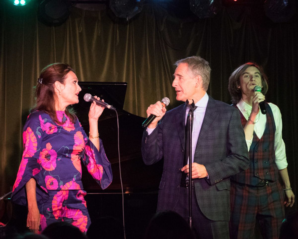 Chelsea Field, Scott Bakula, and Owen Bakula at 