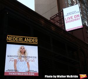 Theatre Marquee unveiling for "Kristin Chenoweth - For The Girls" at the Nederlander  Photo