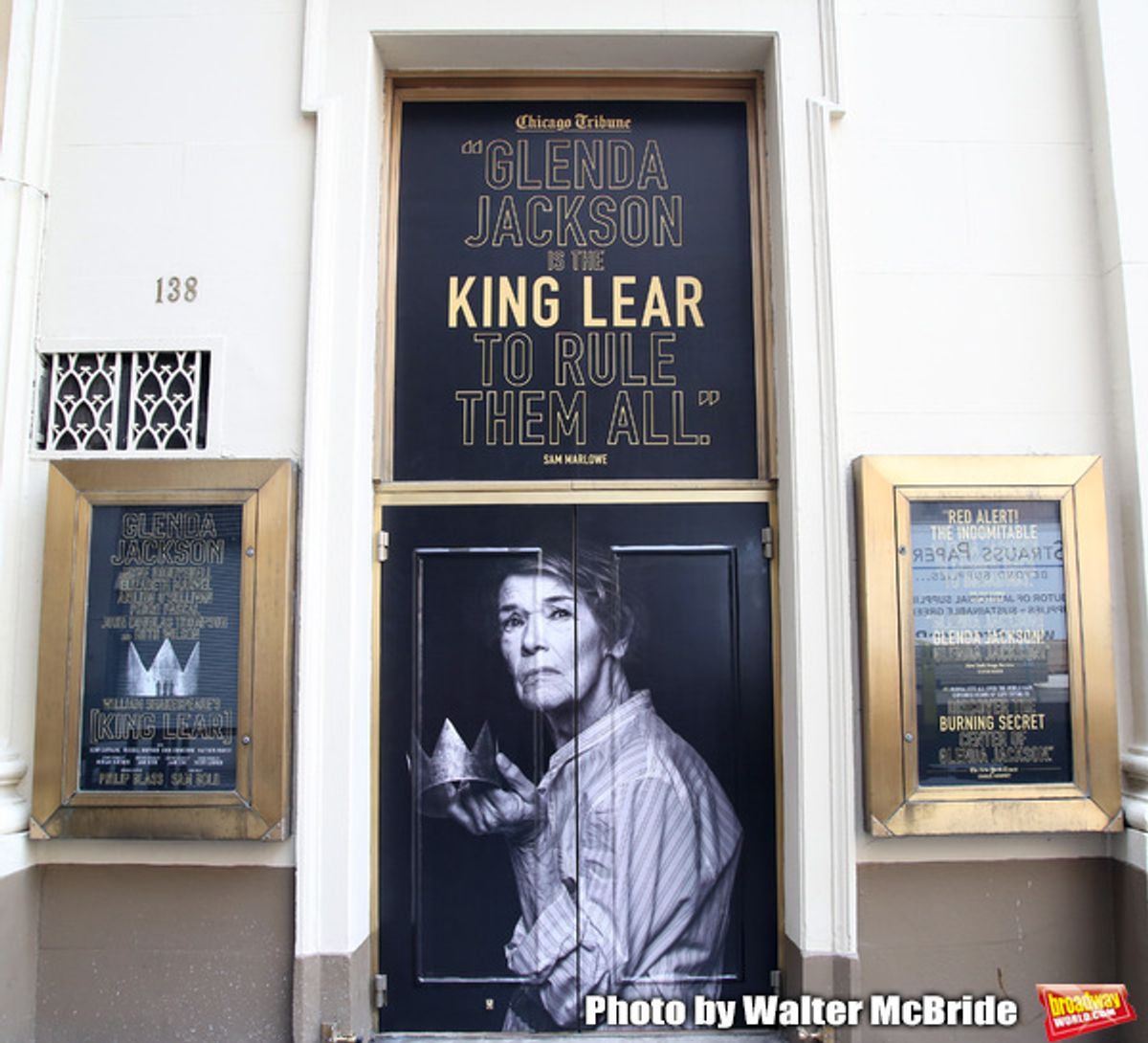Theatre Marquee unveiling for 'King Lear starring Glenda Jackson' at the Cort Theatre on February 8, 2019 in New York City. at 