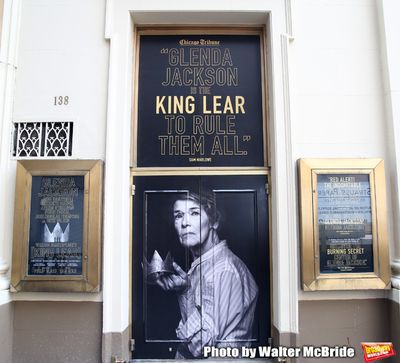 Theatre Marquee unveiling for "King Lear starring Glenda Jackson" at the Cort Theatre Photo