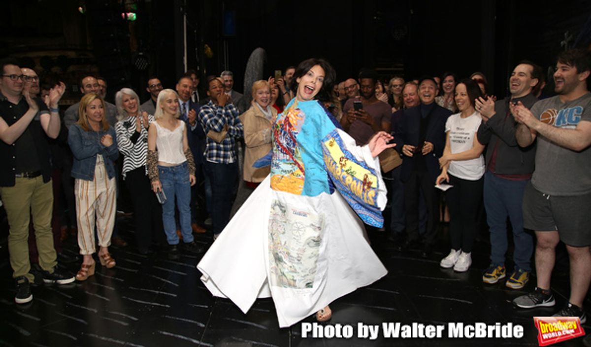 Jill Abramovitz during the Broadway Opening Night Actors' Equity Legacy Robe Ceremony honoring Jill Abramovitz for 'Beetlejuice' at The Wintergarden on April 25, 2019  in New York City. at 