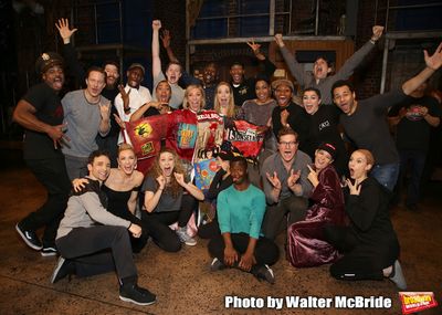 Erica Mansfield, Will Chase, Kelli Oâ€™Hara, Corbin Bleu and the cast during the Photo