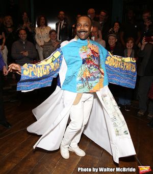 T. Oliver Reid during the Actors' Equity Legacy Robe Ceremony honoring T. Oliver Reid for "Hadestown" at the Walter Kerr Theatre on April 17, 2019 in New York City. @ BroadwayWorld T. Oliver Reid during the Actors' Equity Legacy Robe Ceremony honoring T. Oliver Reid Photo