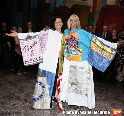 Katerina Papacostas and Jenifer Foote during the Broadway Opening Night Actors' Equit Photo