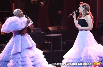 Cynthia Erivo and Shoshana Bean performing in The 2nd Annual Night Divine Holiday Con Photo