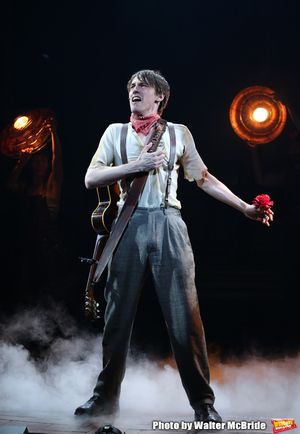 Reeve Carney during the Broadway Press Performance Preview of "Hadestown" at the Walter Kerr Theatre on March 18, 2019 in New York City. @ BroadwayWorld Reeve Carney during the Broadway Press Performance Preview of "Hadestown" at the Wal Photo