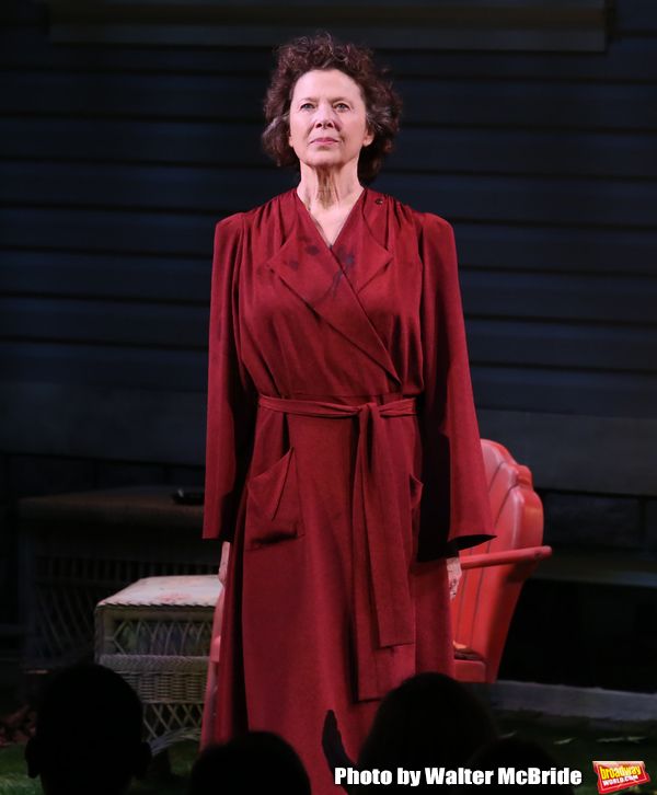 Annette Benning during the Broadway Opening Night Curtain Call for 