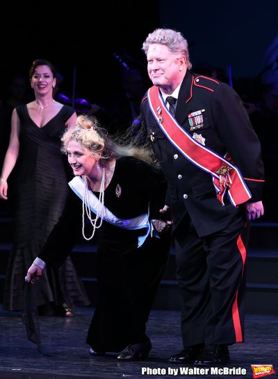 Carol Kane and Darrell Hammond during the Curtain Call for the closing Night performa Photo