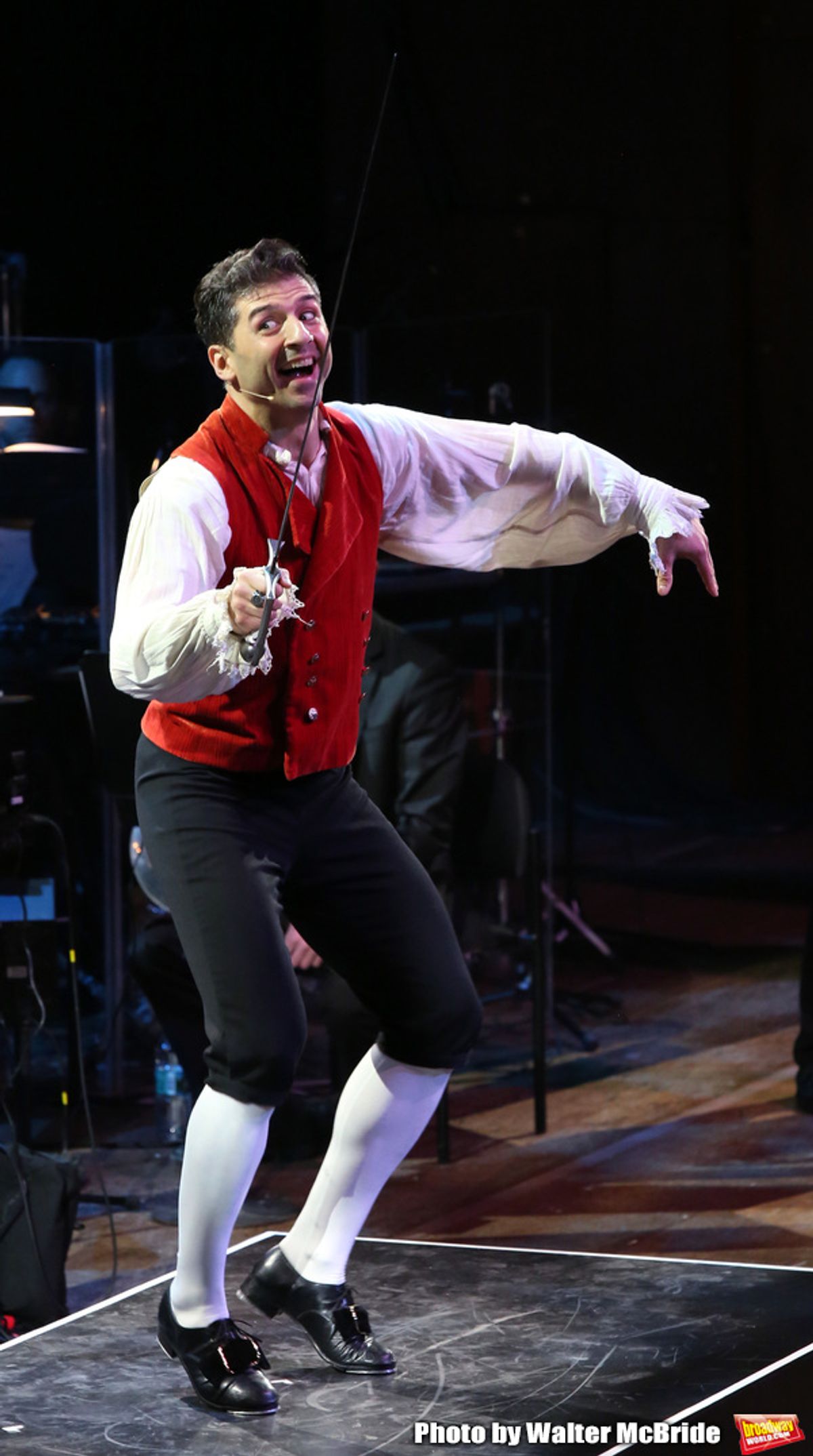 Tony Yazbeck performing during the MCP Production of 'The Scarlet Pimpernel' Concert at the David Geffen Hall on February 18, 2019 in New York City. at 