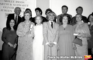 Adolph Green, Betty Comden, Al Pacino, Jerry Herman,Burgess Meredith, Susan Strassberg, Angela lansbury, Lillian Gish, Carol Channing, Ethel Merman, Princess Grace Kelly and Ellen Burstynat the Theatre Hall Of Fame Awards held at the Uris Theater,now called the Gershwin Theater, New York City. on March 28, 1982 @ BroadwayWorld Adolph Green, Betty Comden, Al Pacino, Jerry Herman,Burgess Meredith, Susan Strassber Photo