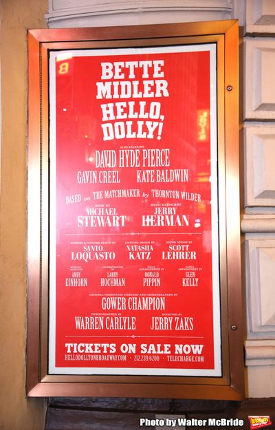 Theatre Marquee unveiling for the  forthcoming Broadway revival of Michael Stewart an Photo