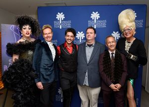 Marina Mac, Brad Hennig, Oscar Moreno, Thom Fitzgerald, J. Todd Harris and Bella Da Ball @ BroadwayWorld Marina Mac, Brad Hennig, Oscar Moreno, Thom Fitzgerald, J. Todd Harris and Bella Da B Photo