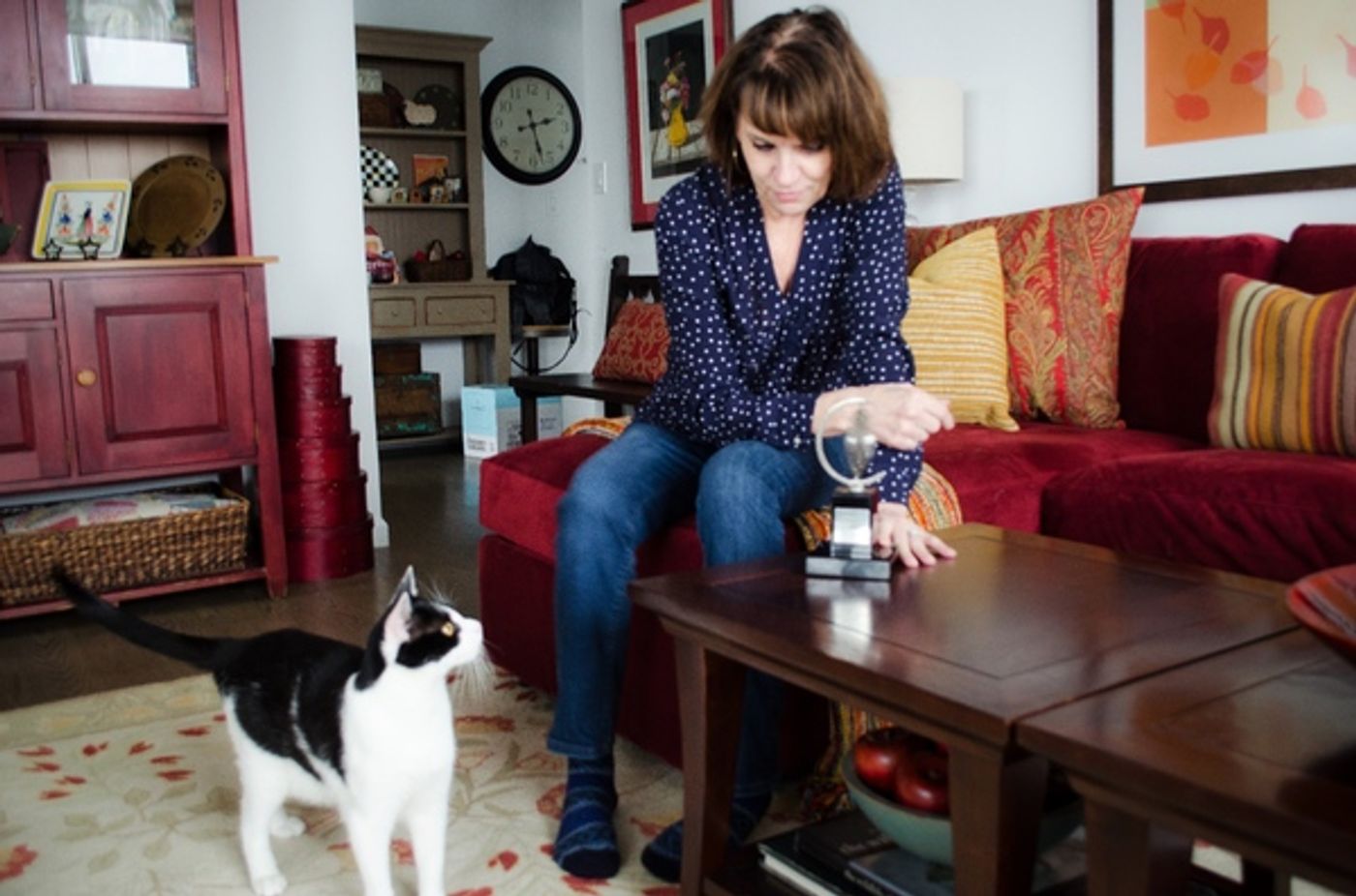 Tails of Broadway: Beth Leavel Plays Around with Malcolm! Tails of Broadway: Beth Leavel Plays Around with Malcolm! Image