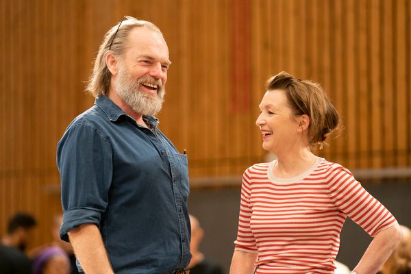 Hugo Weaving and Lesley Manville Photo