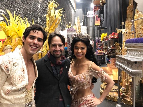 Lin-Manuel Miranda with Jacob Gutierrez and Arielle Jacobs Photo