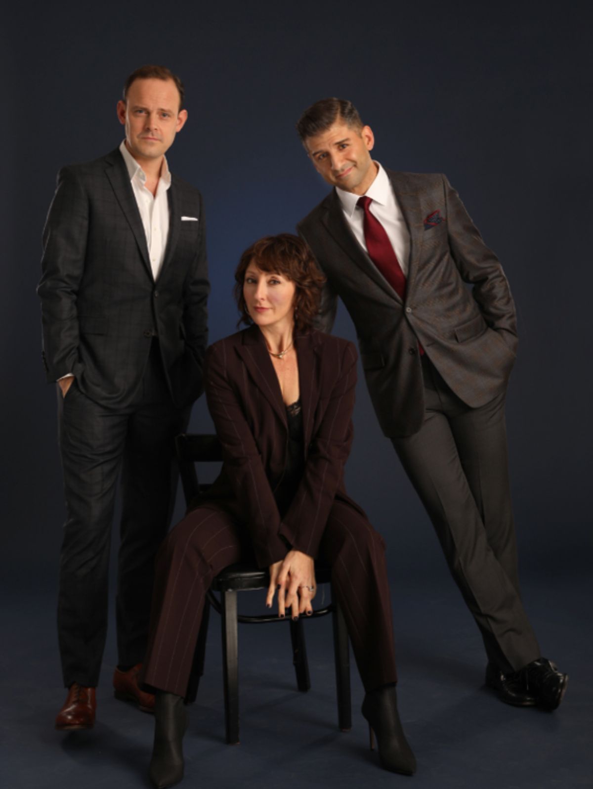 Harry Hadden-Paton, Carmen Cusack and Tony Yazbeck at 