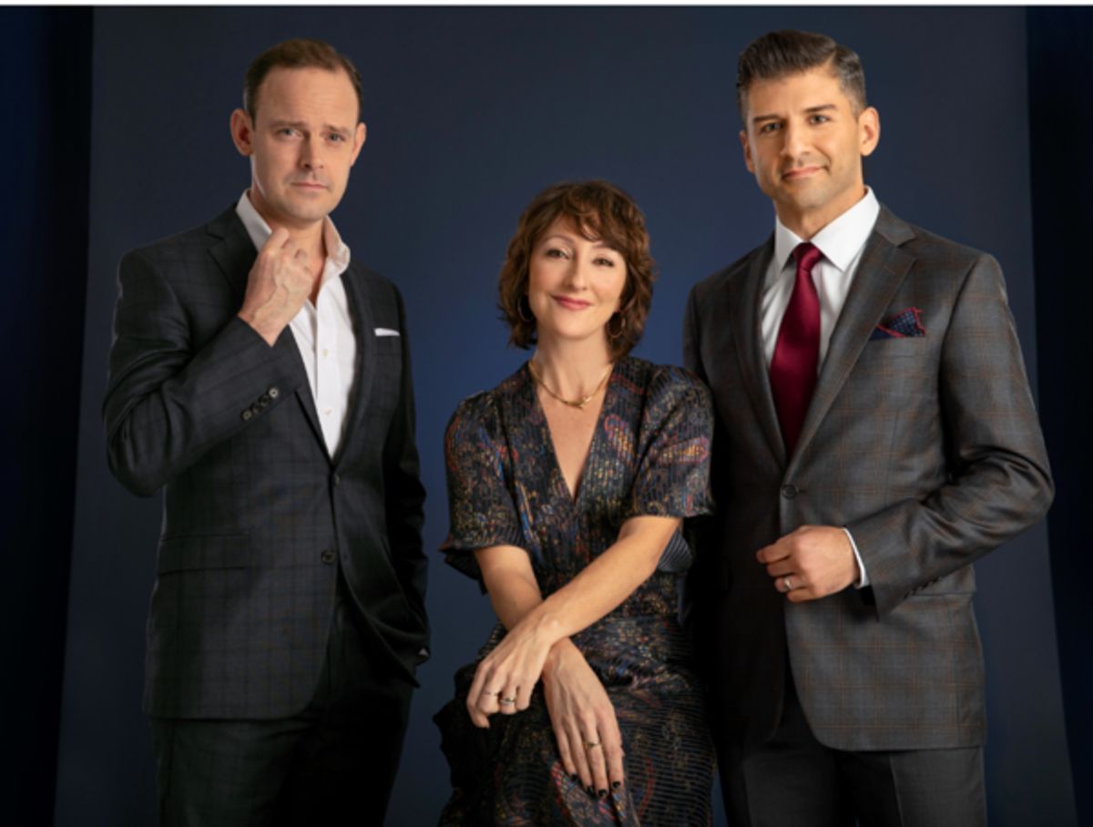 Harry Hadden-Paton, Carmen Cusack and Tony Yazbeck at 