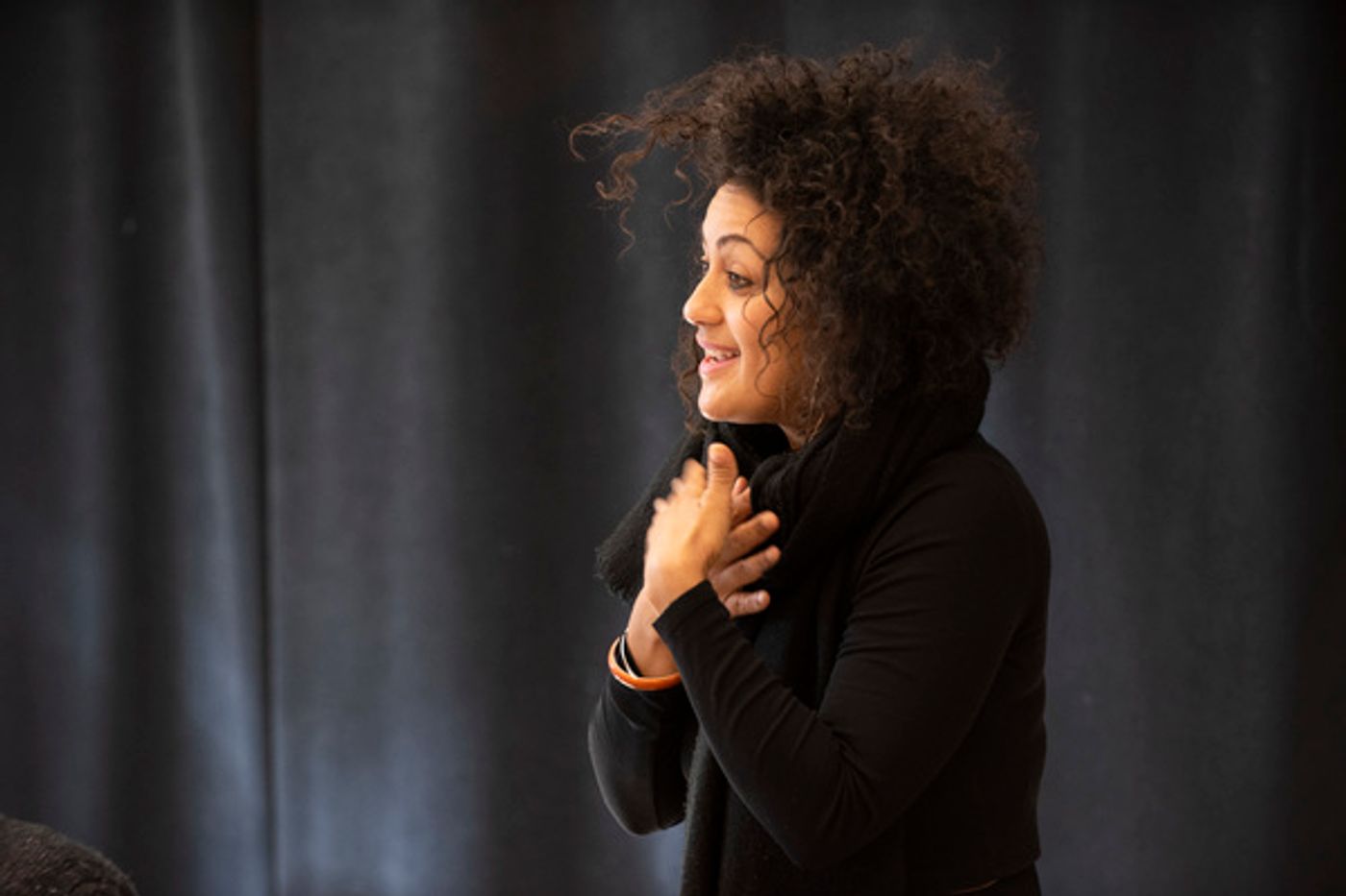 Photo Flash: Get a First Look at Rehearsal Photos for ANATOMY OF A SUICIDE Starring Carla Gugino, Celeste Arias and More  Image