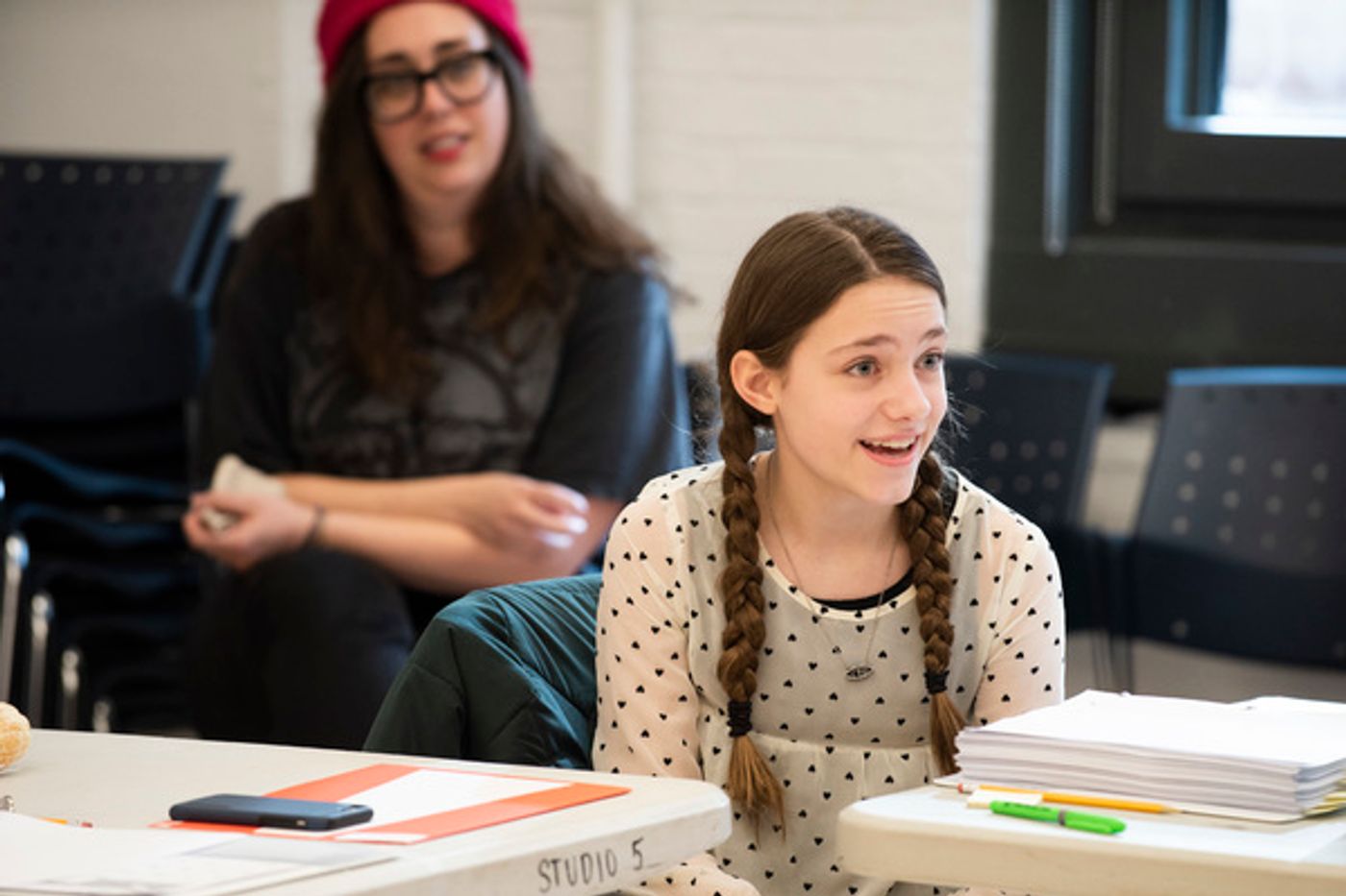 Photo Flash: Get a First Look at Rehearsal Photos for ANATOMY OF A SUICIDE Starring Carla Gugino, Celeste Arias and More  Image