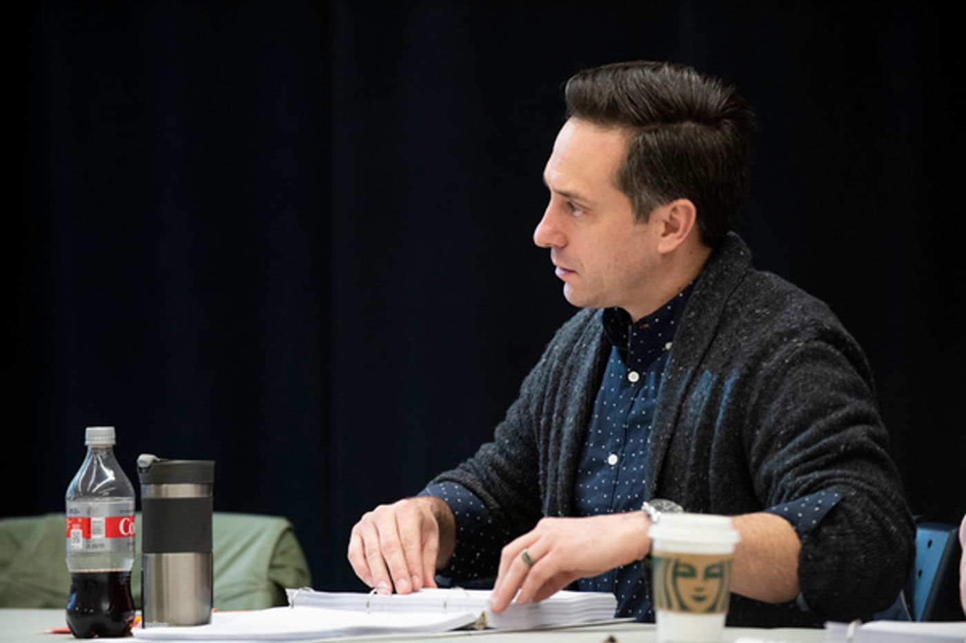 Photo Flash: Get a First Look at Rehearsal Photos for ANATOMY OF A SUICIDE Starring Carla Gugino, Celeste Arias and More  Image