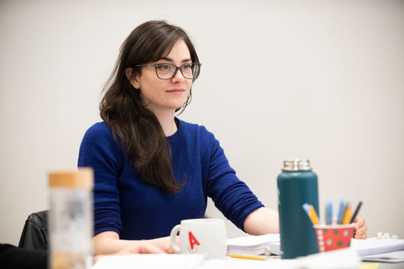 Photo Flash: Get a First Look at Rehearsal Photos for ANATOMY OF A SUICIDE Starring Carla Gugino, Celeste Arias and More  Image