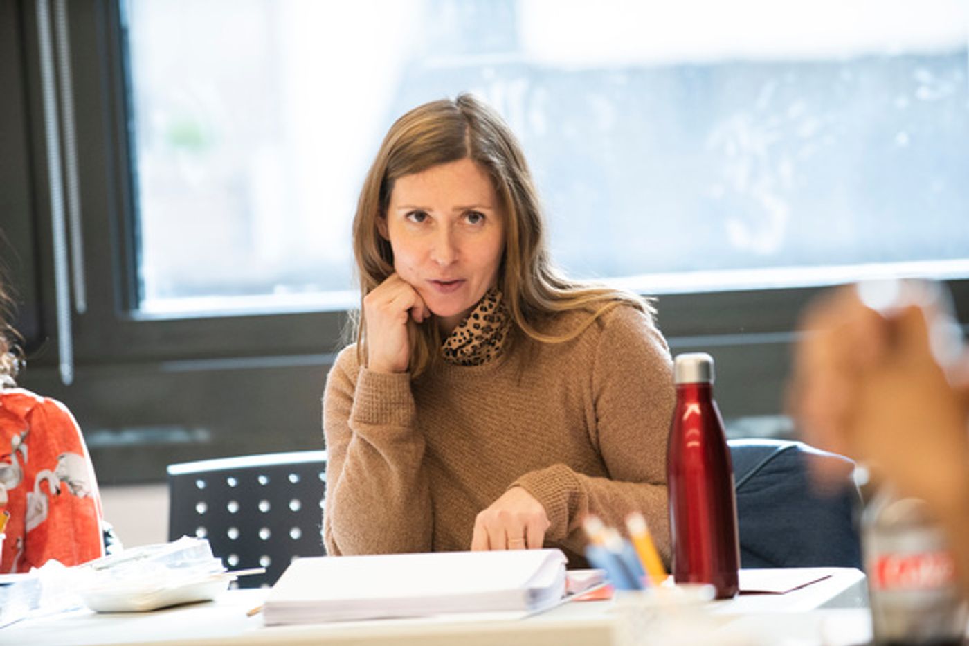 Photo Flash: Get a First Look at Rehearsal Photos for ANATOMY OF A SUICIDE Starring Carla Gugino, Celeste Arias and More  Image