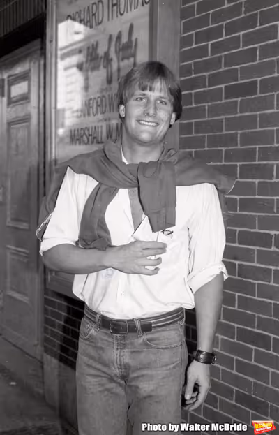 Jeff Daniels after a performance in "Fifth of July" on July 18, 1981 at The New Apoll Photo