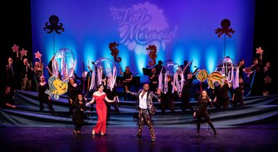 Desi Oakley, Michael James Scott and Disney''s The Little Mermaid Promo Cast Photo