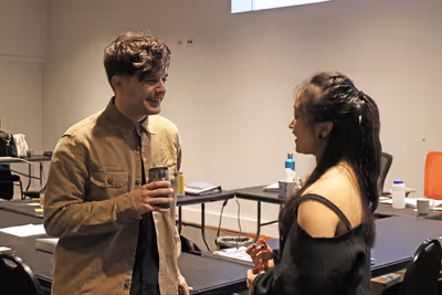  Andy Mientus and Cathy Ang Photo
