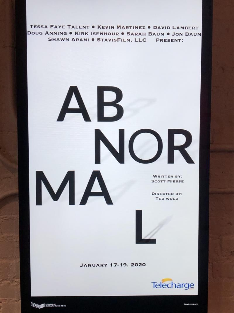 Photo Flash: ABNORMAL Begins Rehearsals At Theatre Row, NYC  Image