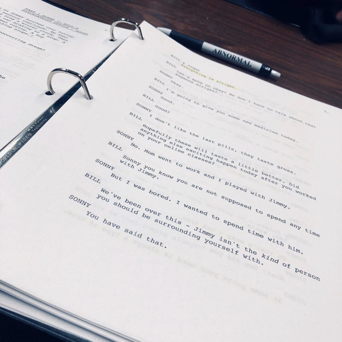 Tessa Faye Talent * Kevin Martinez * David Lambert * Doug Anning * Kirk Isenhour * Sarah Baum * Jon Baum * Shawn Arani * StavisFilm, LLS present:     ABNORMAL : A New Play  By: Scott Miesse      Starr at 