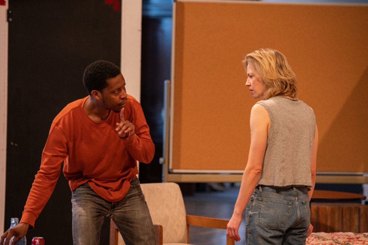 Namir Smallwood, Carrie Coon at 
