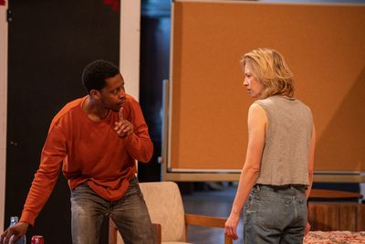 Namir Smallwood, Carrie Coon Photo