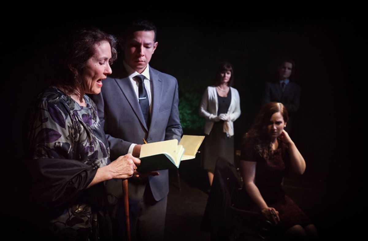 Becky Minard and cast at 