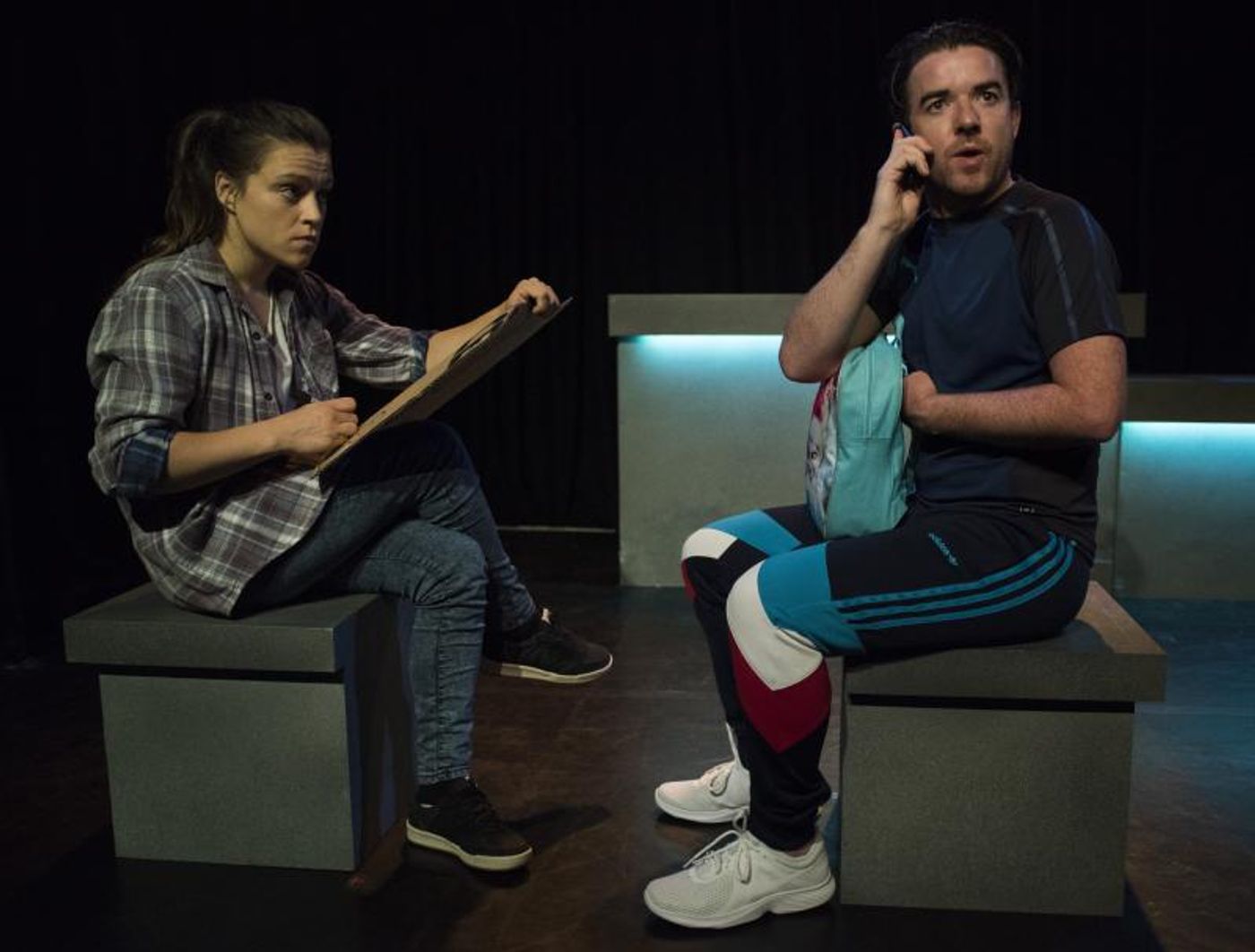 Review: MAZ & BRICKS at 59E59 Theaters Captivates-Two Individuals Meet in the Midst of Social Change  Image