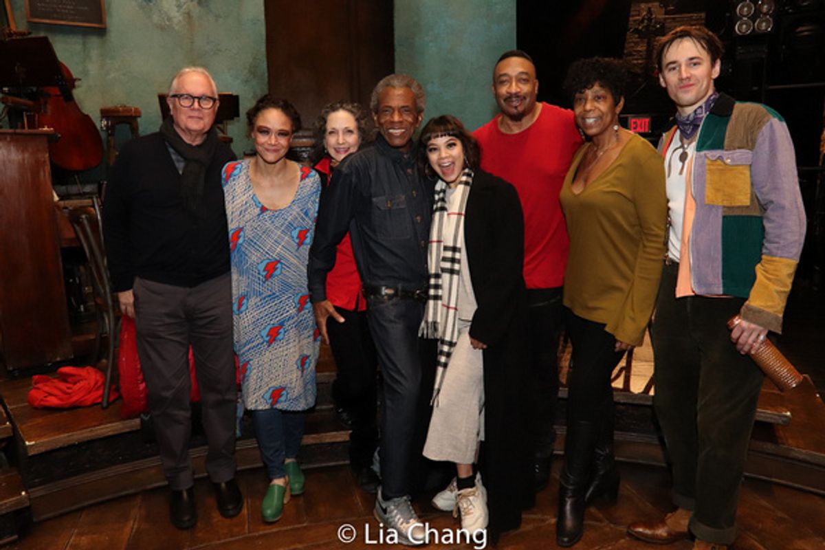 Chris Calkins, Amber Gray, Bebe Neuwirth, Andre De Shields, Eva Noblezada, David Jennings, Dawnn Lewis and Reeve Carney at 