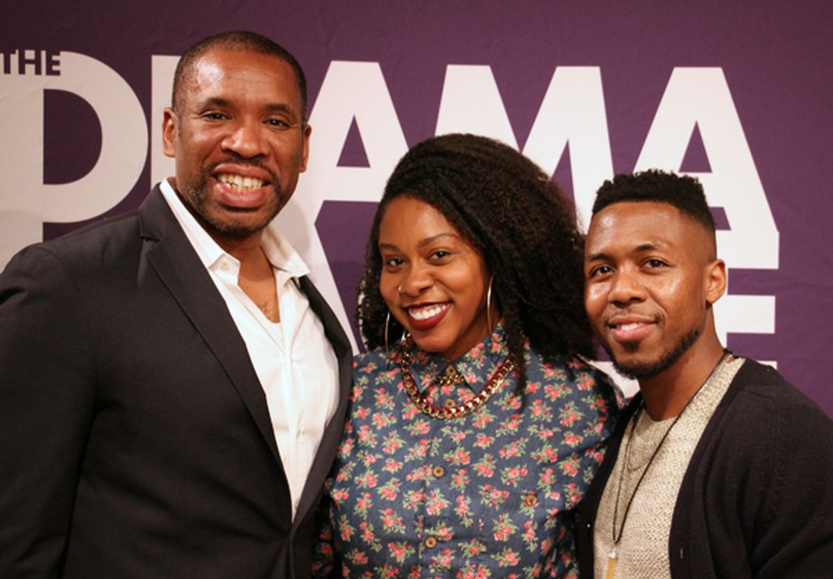 Cast of The Sporting Life of Icarus Jones �" Martin Fisher, Cherrye J. Davis, Eric Lockley at 