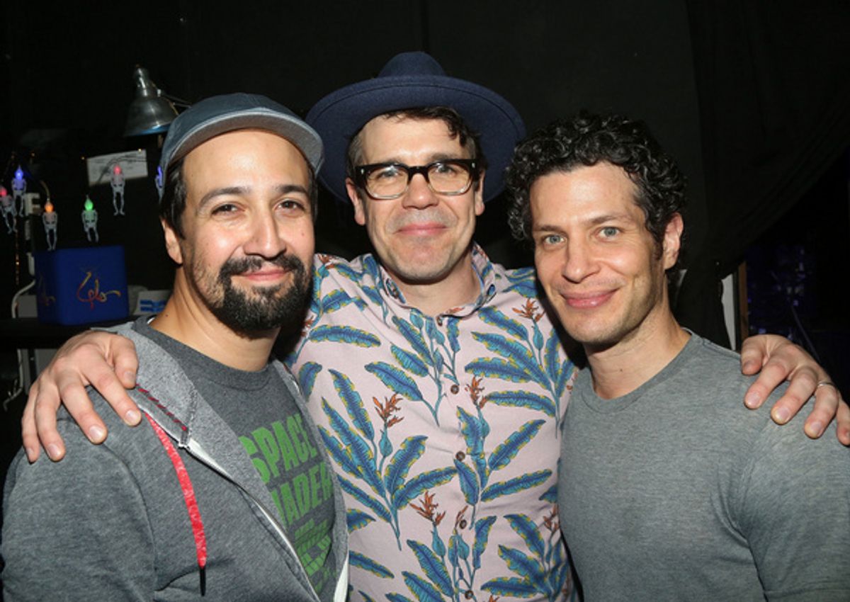 Freestyle Love Supreme co-founders Lin-Manuel Miranda, Anthony Veneziale and Thomas Kail at 