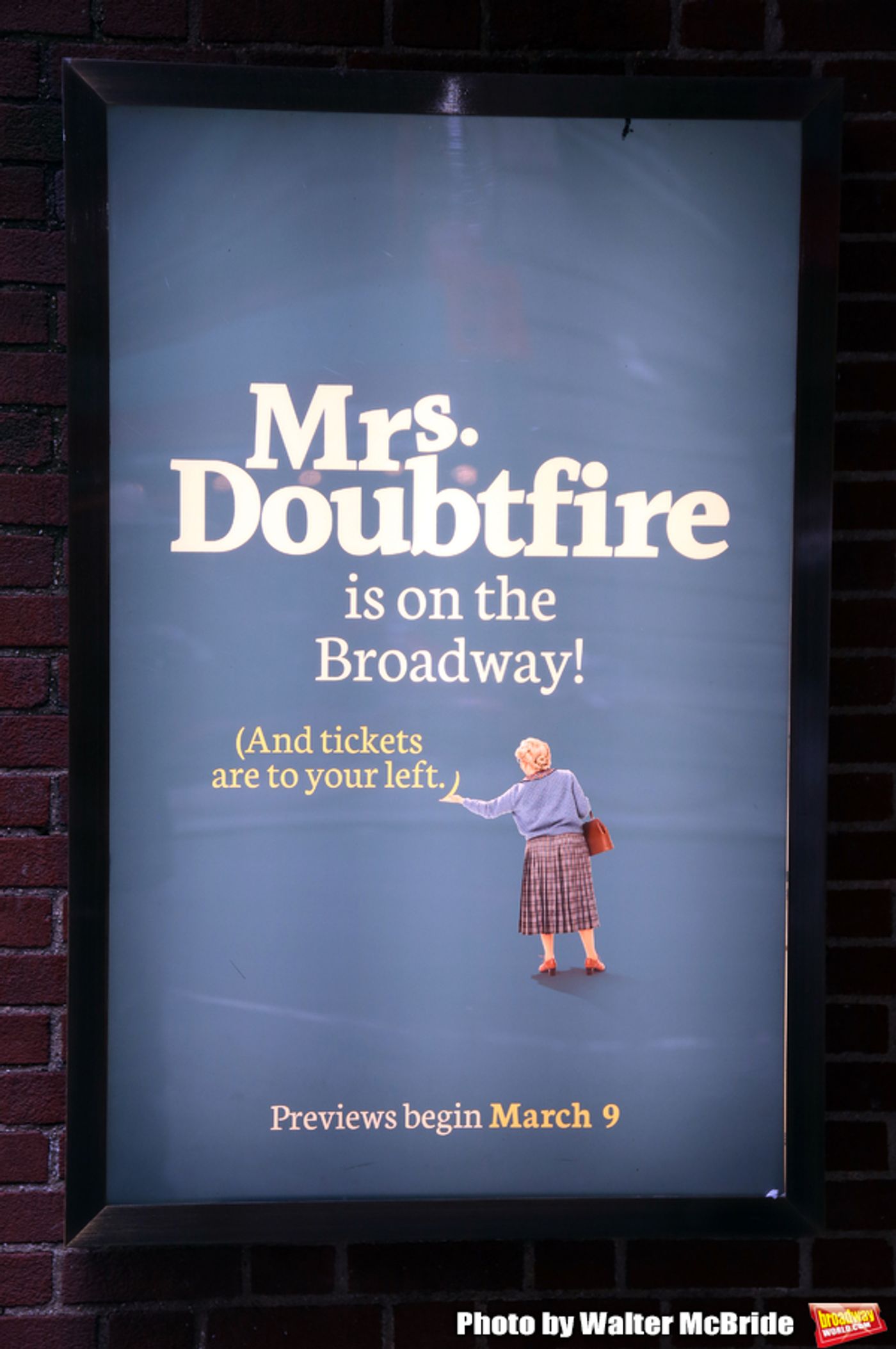 Up on the Marquee: MRS. DOUBTFIRE Arrives on Broadway Up on the Marquee: MRS. DOUBTFIRE Arrives on Broadway Image