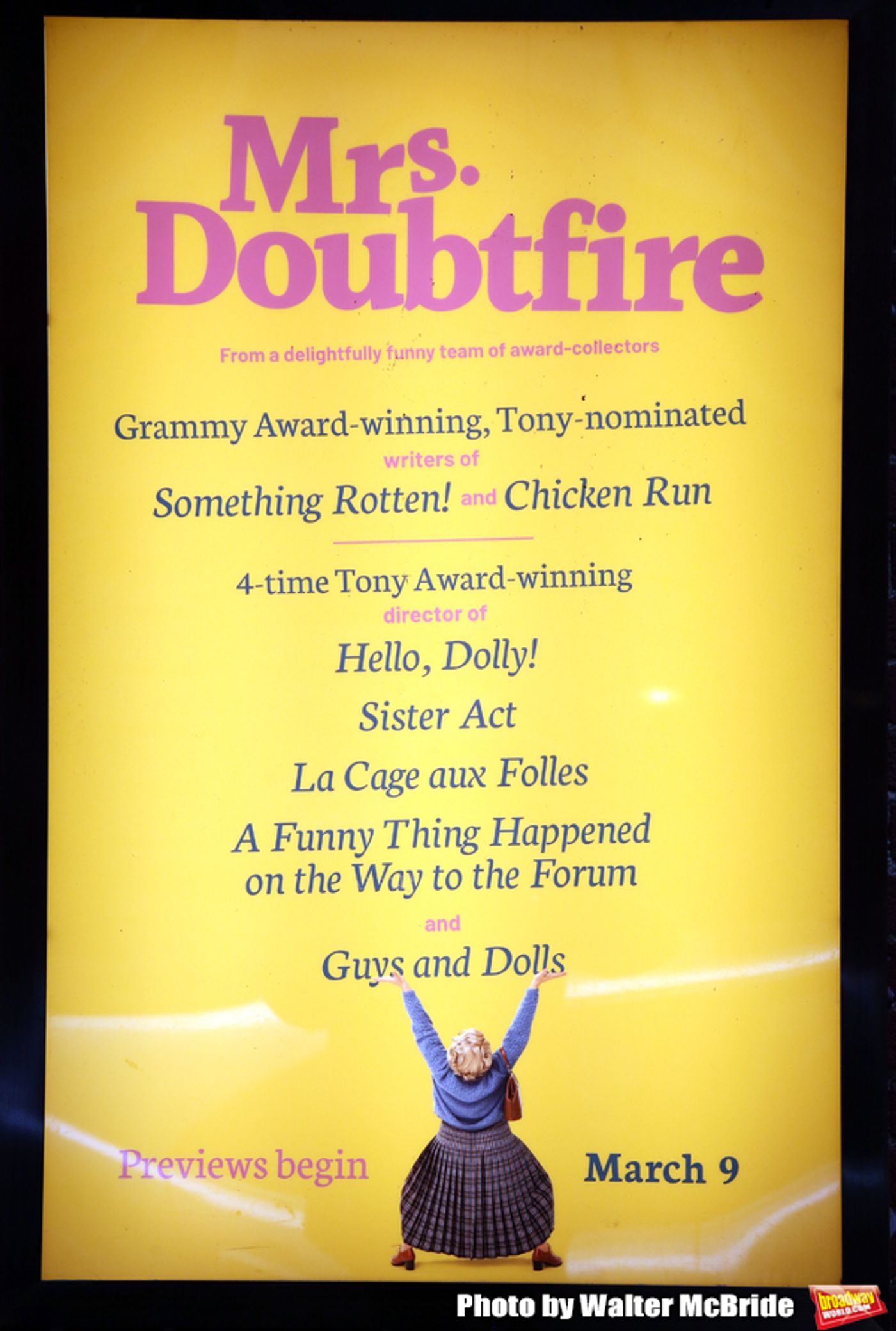 Up on the Marquee: MRS. DOUBTFIRE Arrives on Broadway Up on the Marquee: MRS. DOUBTFIRE Arrives on Broadway Image