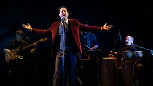 Flaco Navaja performing during opening night of Evolution of a Sonero at Pregones/PRTT. @ BroadwayWorld Flaco Navaja performing during opening night of Evolution of a Sonero at Pregones/PRT Photo