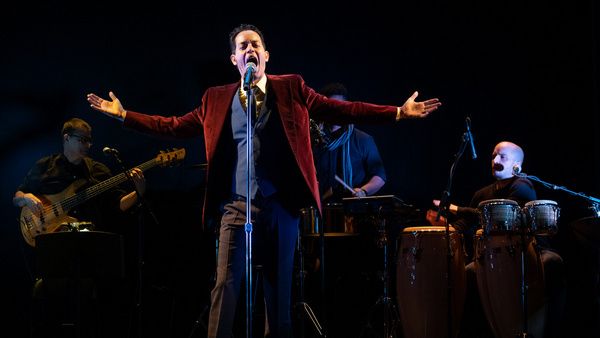 Flaco Navaja performing during opening night of Evolution of a Sonero at Pregones/PRT Photo