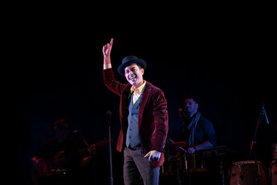 Flaco Navaja performing during opening night of Evolution of a Sonero at Pregones/PRT Photo