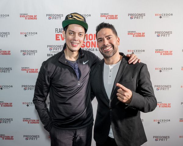 Flaco Navaja and Director-Producer Ben DeJesus on opening night of Evolution of a Son Photo
