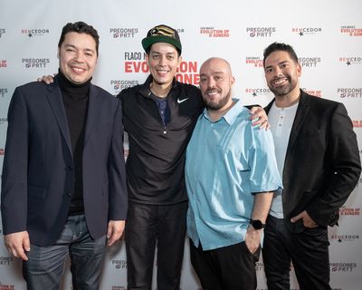 Joe Bernard, Flaco Navaja, George Serrano?CEO of Sofrito Media Group?and Ben DeJesus  Photo