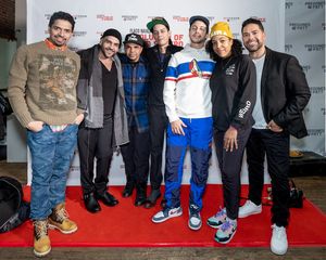 D-Stroy Melendez, Dominic Col n, Power Malu, Flaco Navaja, Reph Star and Ben DeJesus on opening night of Evolution of a Sonero at Pregones/PRTT. @ BroadwayWorld D-Stroy Melendez, Dominic Col n, Power Malu, Flaco Navaja, Reph Star and Ben DeJesus Photo