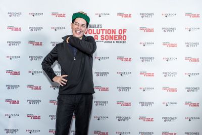 Flaco Navaja on opening night of Evolution of a Sonero at Pregones/PRTT. Photo